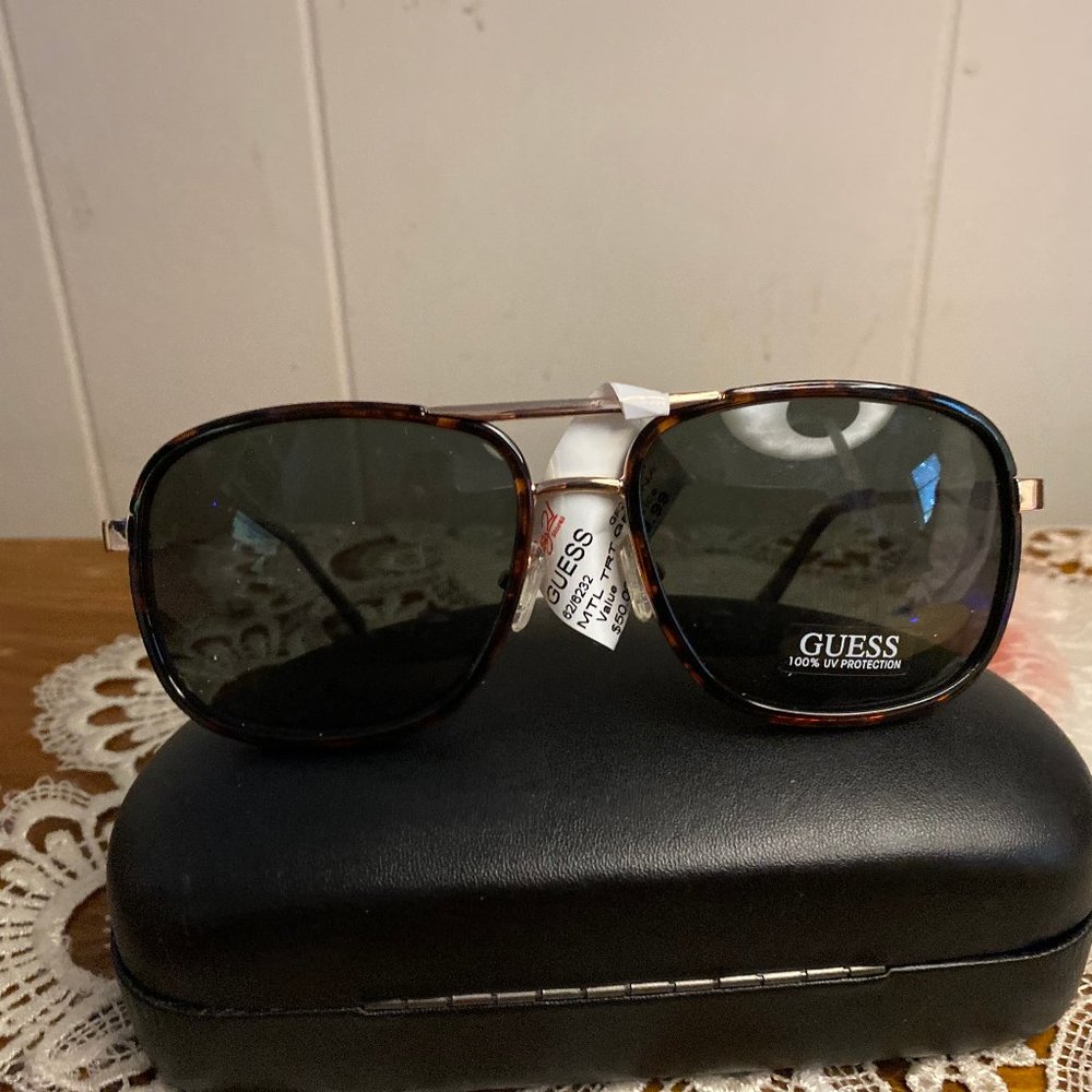 Guess Brown Square Sunglasses GF0216